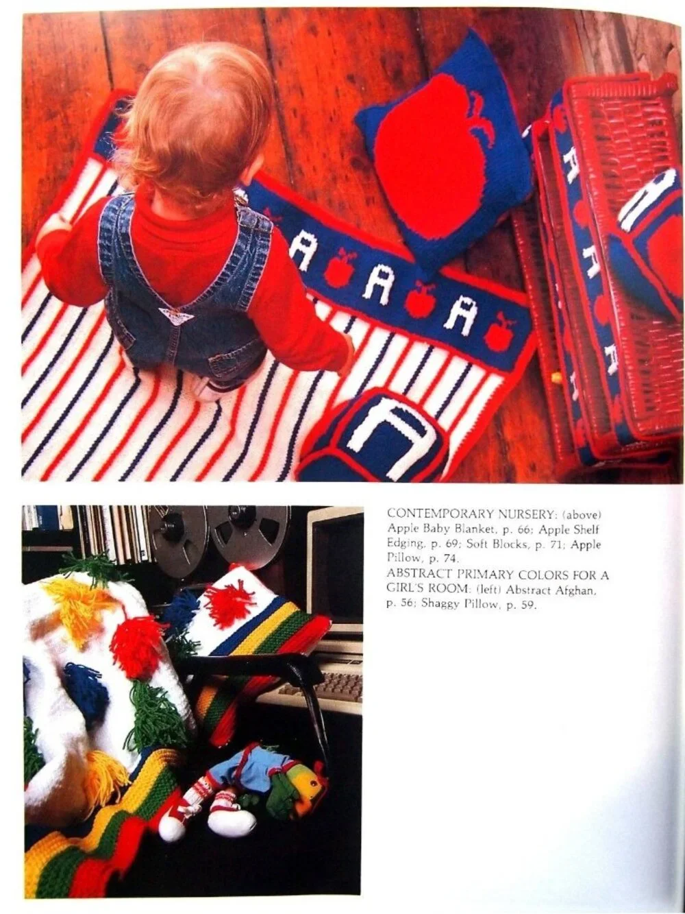 VTG Room-By-Room Afghans Valerie Kurita Crochet & Knit Projects Hardcover Book